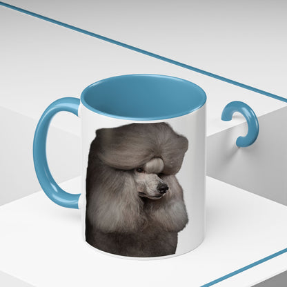 Poodle Head 2-Tone Coffee Mug