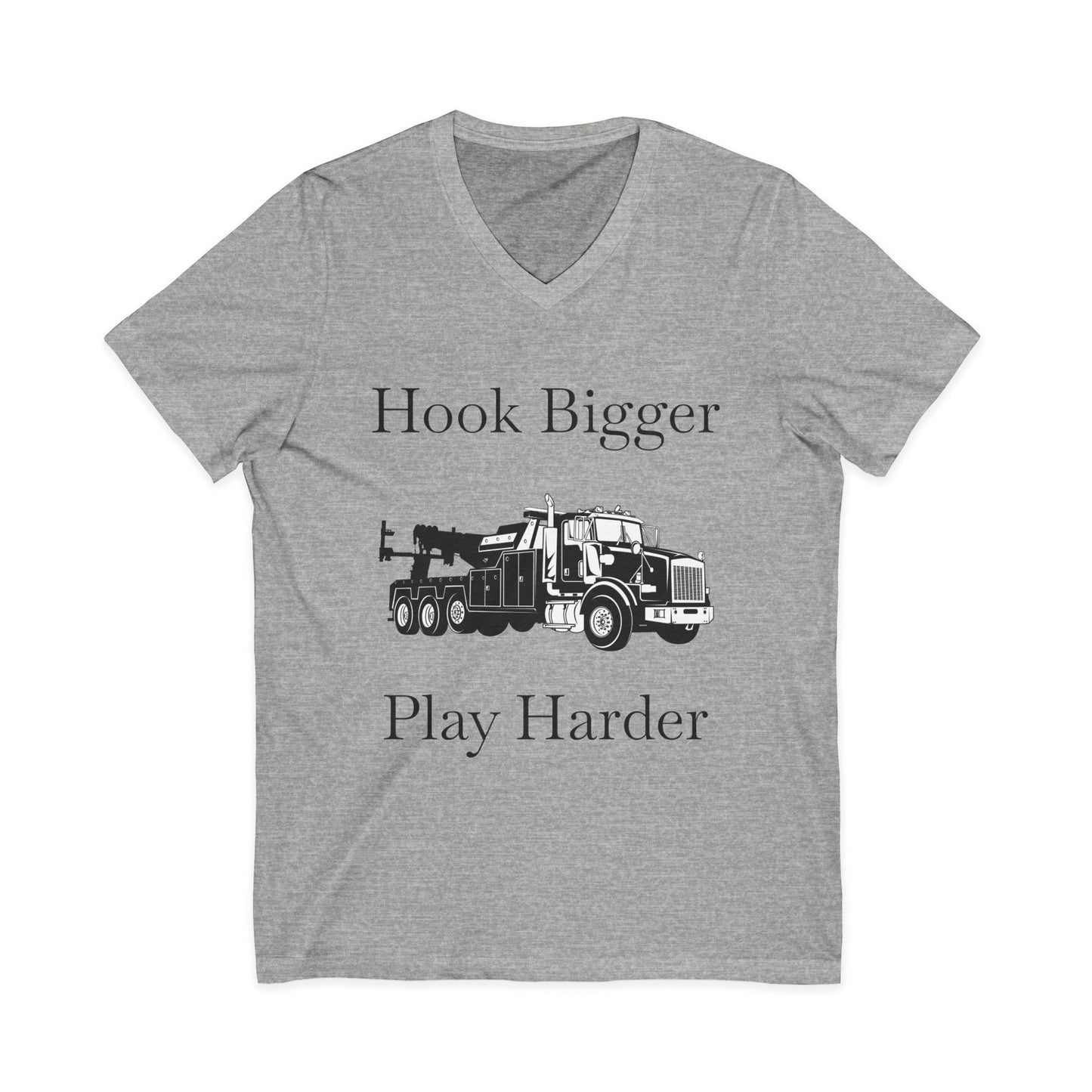 Hook Bigger Unisex Short Sleeve V-Neck Tee