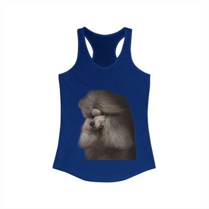 Poodle Head Women's Racerback Tank