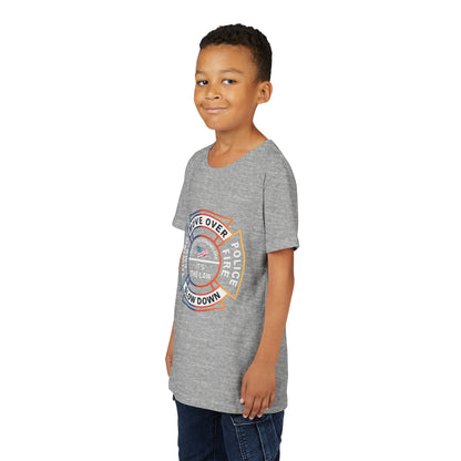 Let First Responders Live Youth Unisex Short Sleeve Crewneck Tee