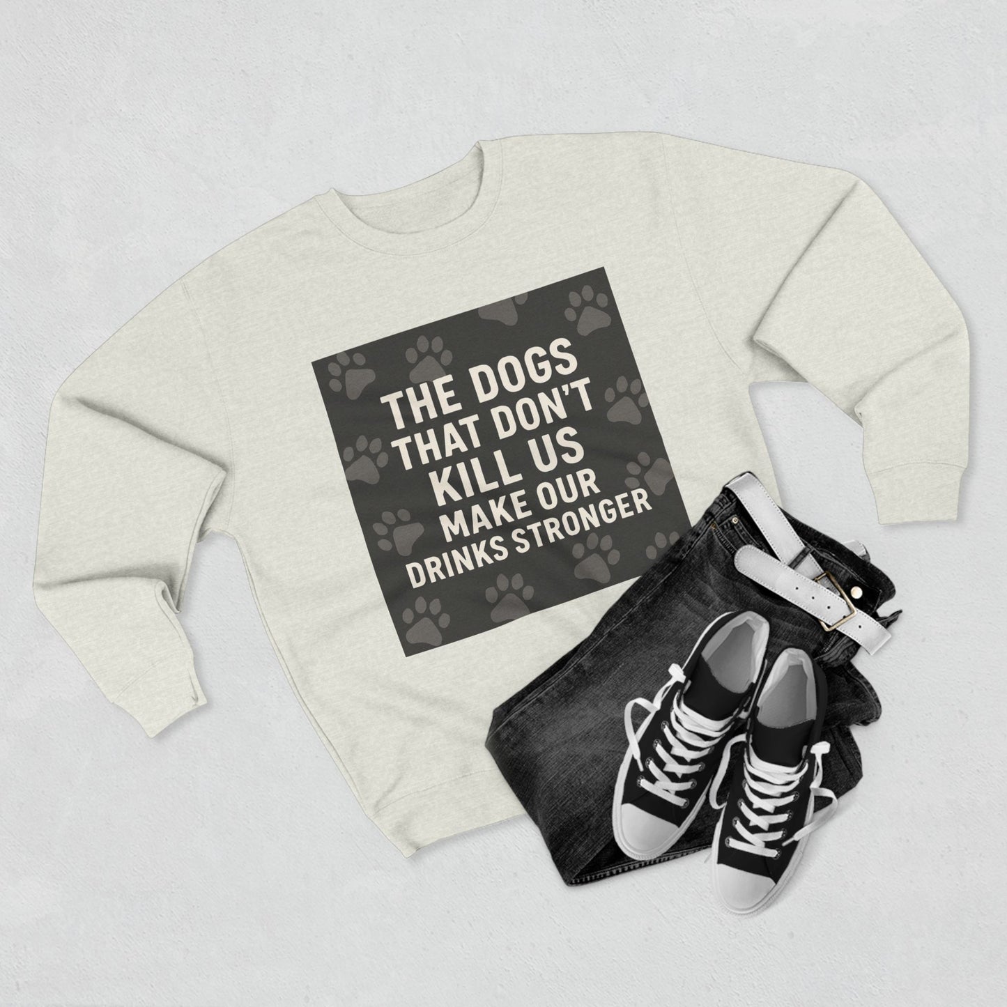Drinks Stronger Unisex Crewneck Sweatshirt