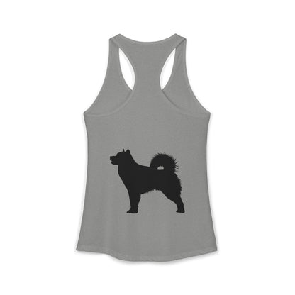 Malamute Silhouette Women's Racerback Tank