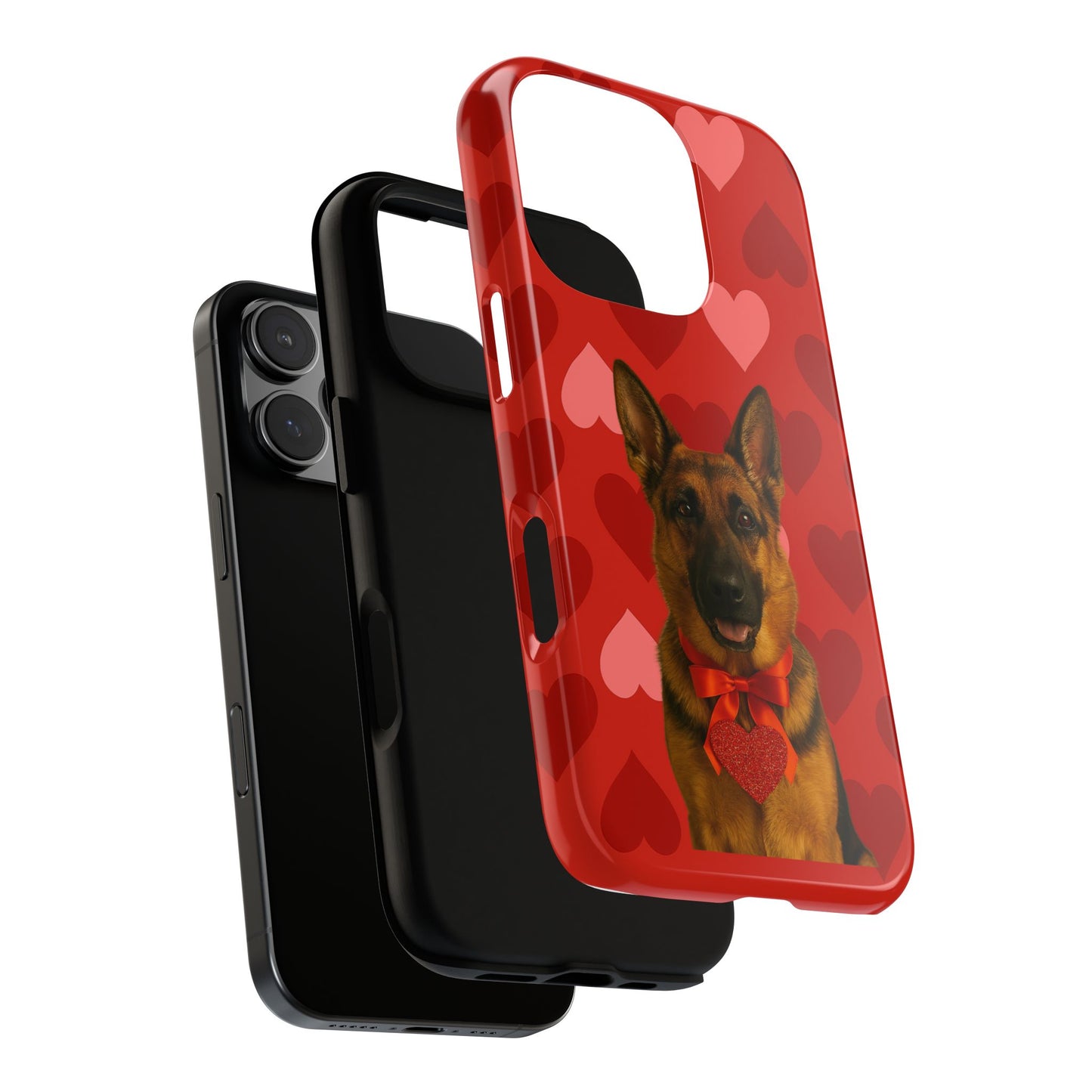 Cupid's Companion German Shepherd iPhone Case