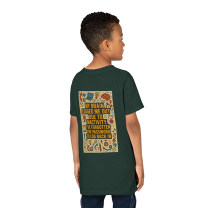 Logged Out Youth Unisex Short Sleeve Crewneck Tee