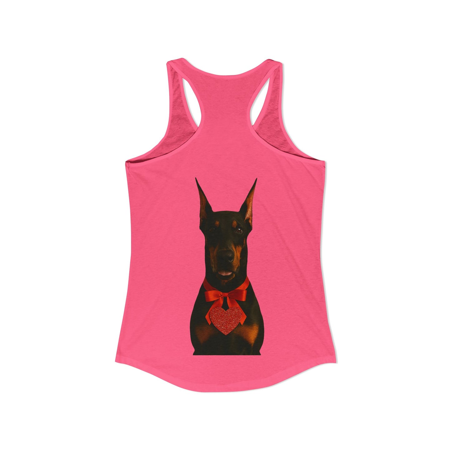 Cupid's Companion Doberman Women's Racerback Tank