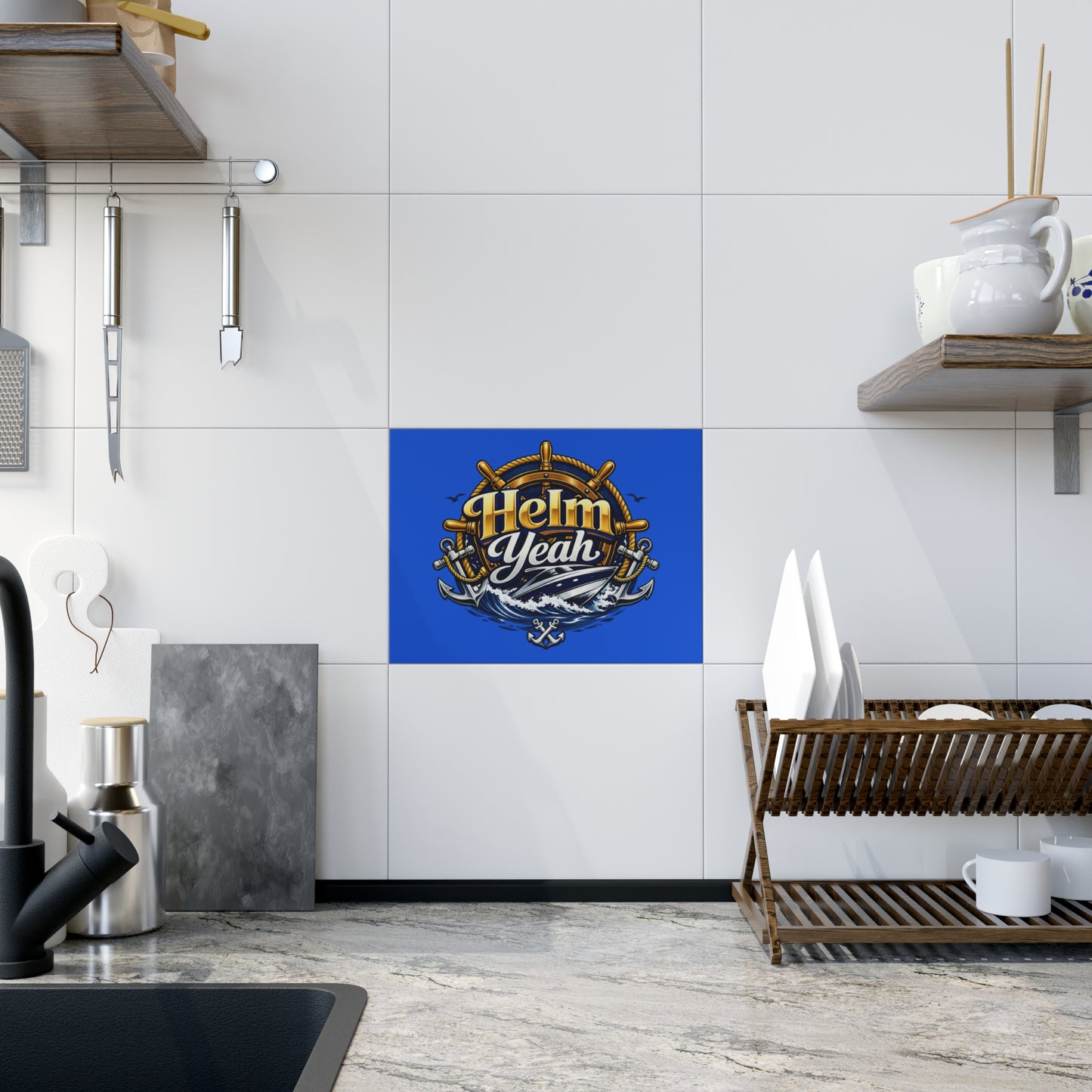 Helm Yeah Ceramic Photo Tile