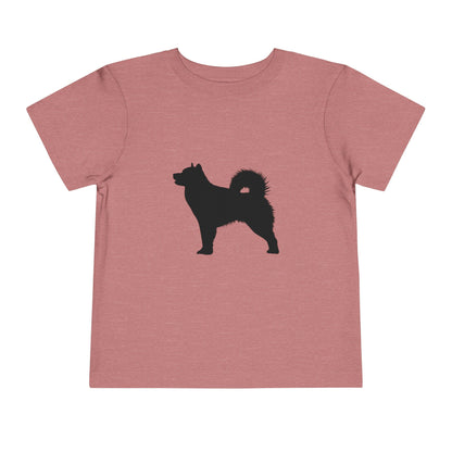 Malamute Silhouette Toddler Unisex Short Sleeve Crewneck Tee