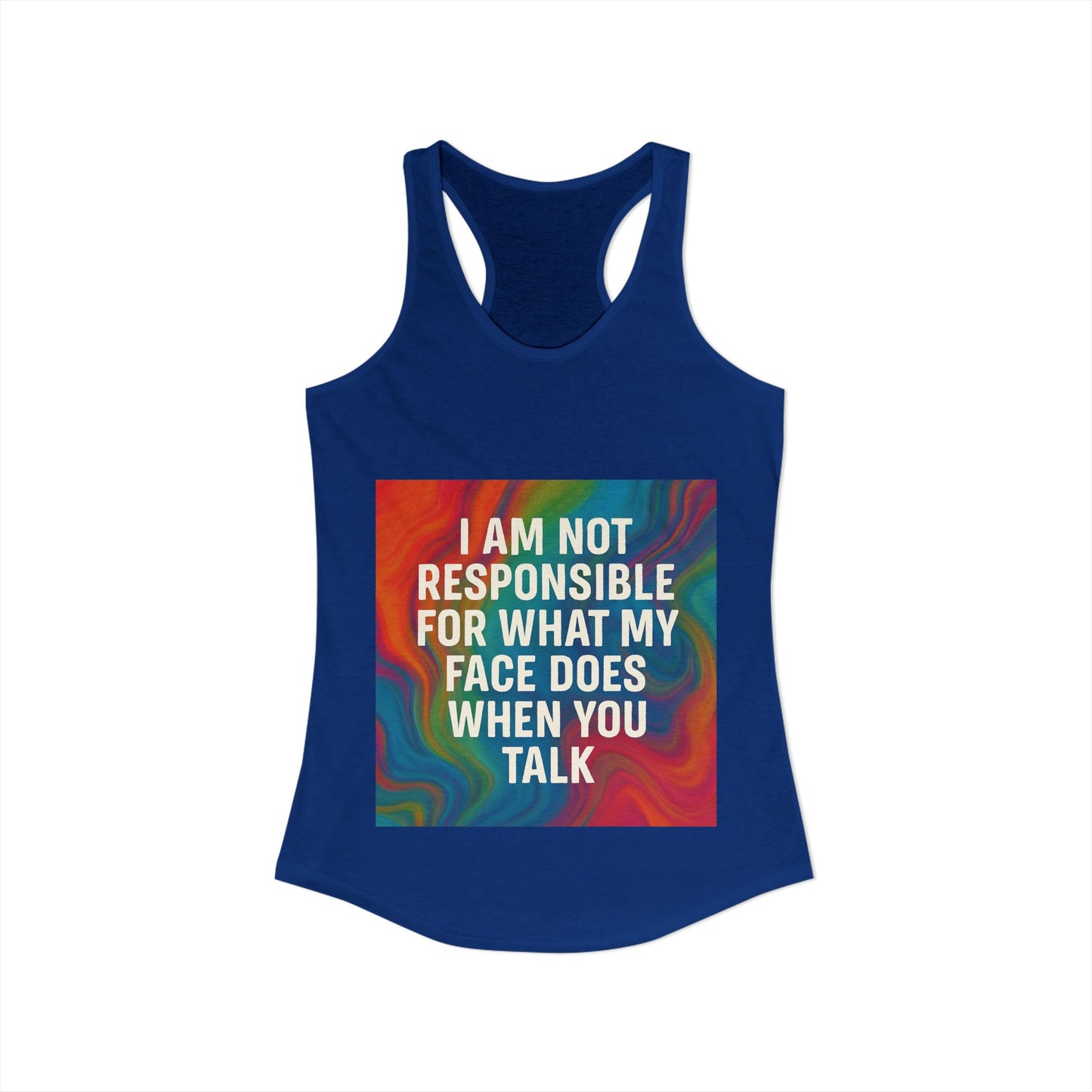 When You Talk Women's Racerback Tank