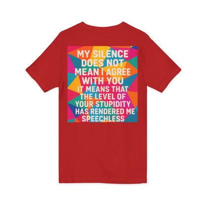 Speechless Unisex Short Sleeve V-Neck Tee