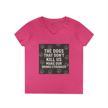 Drinks Stronger Women's V-Neck T-Shirt