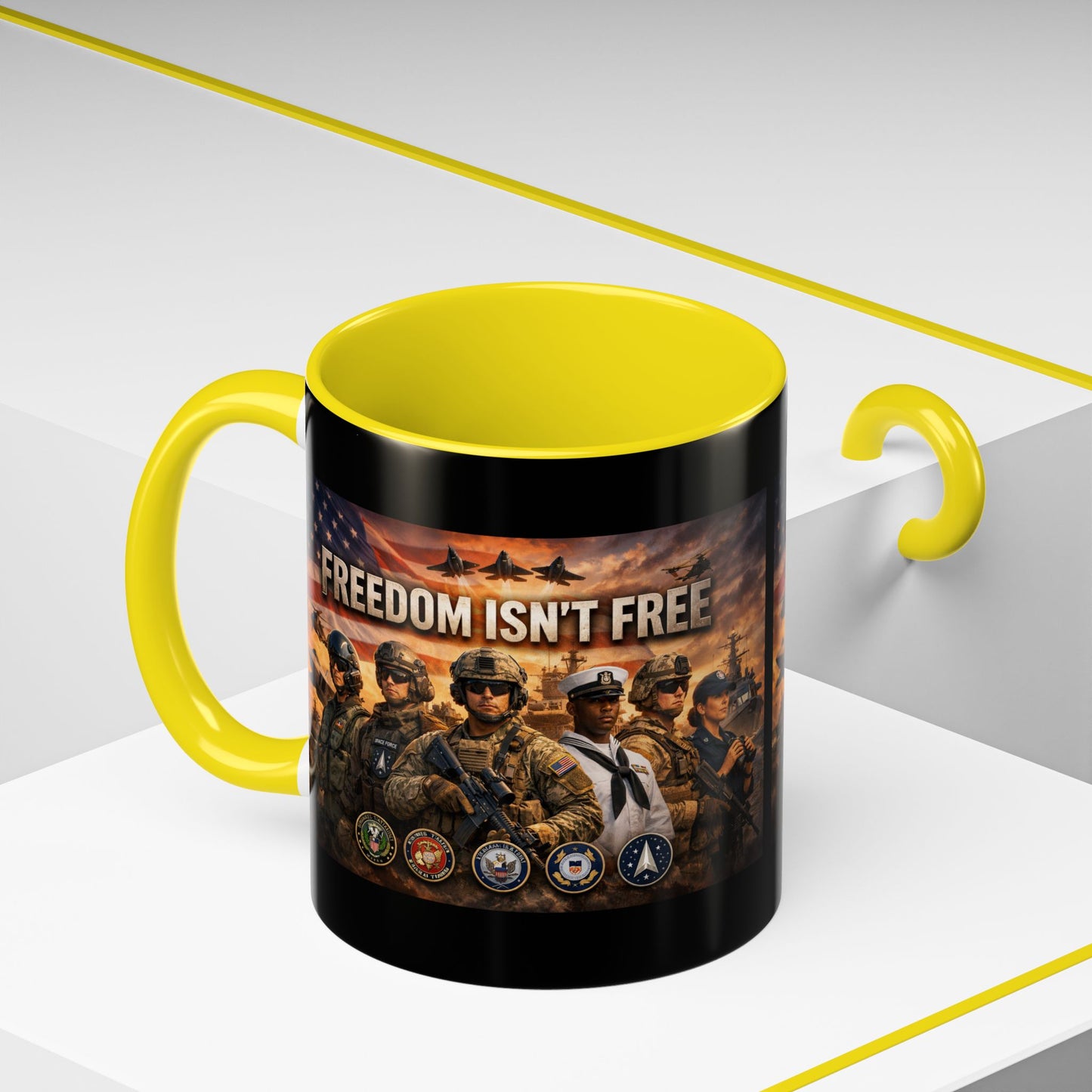 Freedom Isn't Free 2-Tone Coffee Mug