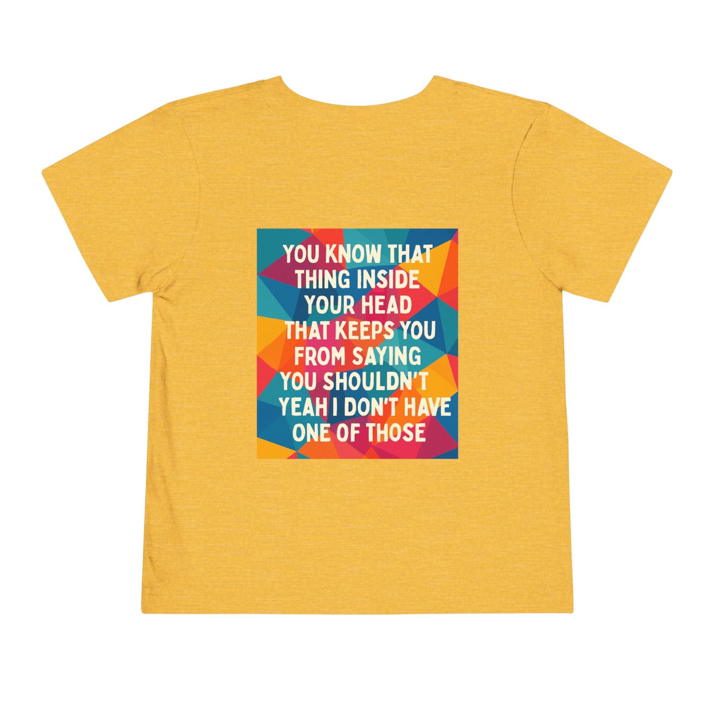 No Filter Toddler Unisex Short Sleeve Crewneck Tee