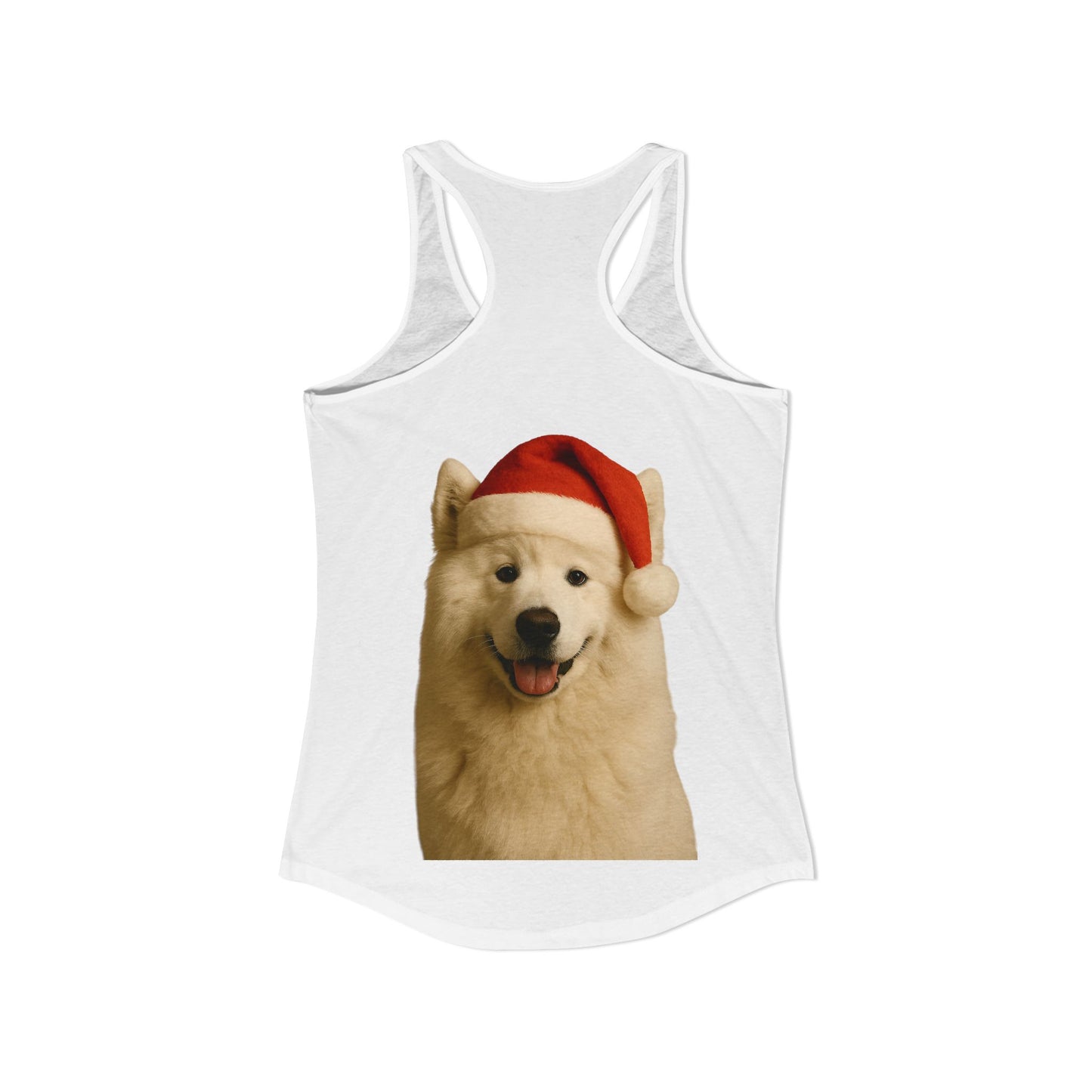 Santa Paws Samoyed Women's Racerback Tank