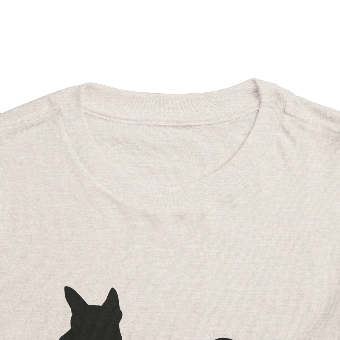 Basenji Silhouette Toddler Unisex Short Sleeve Crewneck Tee