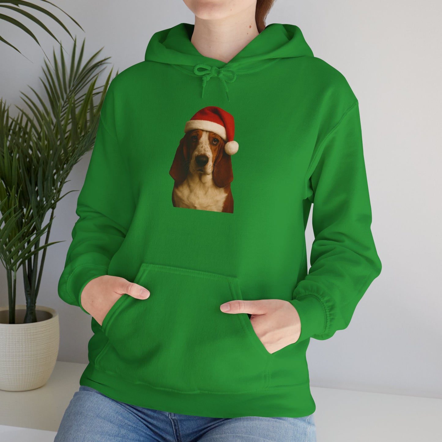 Santa Paws Basset Unisex Hoodie