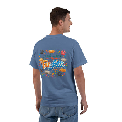 Fur-Fetti Cat Men's Short-Sleeve Crewneck Tee