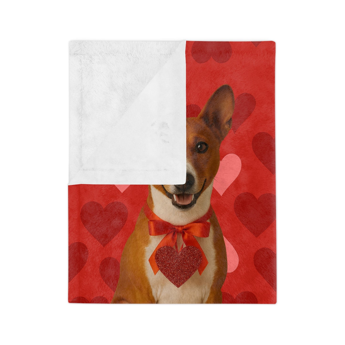 Cupid's Companion Basenji Velveteen Microfiber Blanket