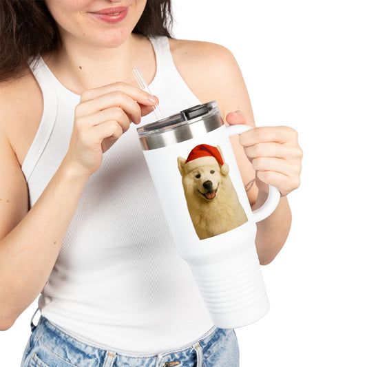 Santa Paws Samoyed Insulated Travel Mug