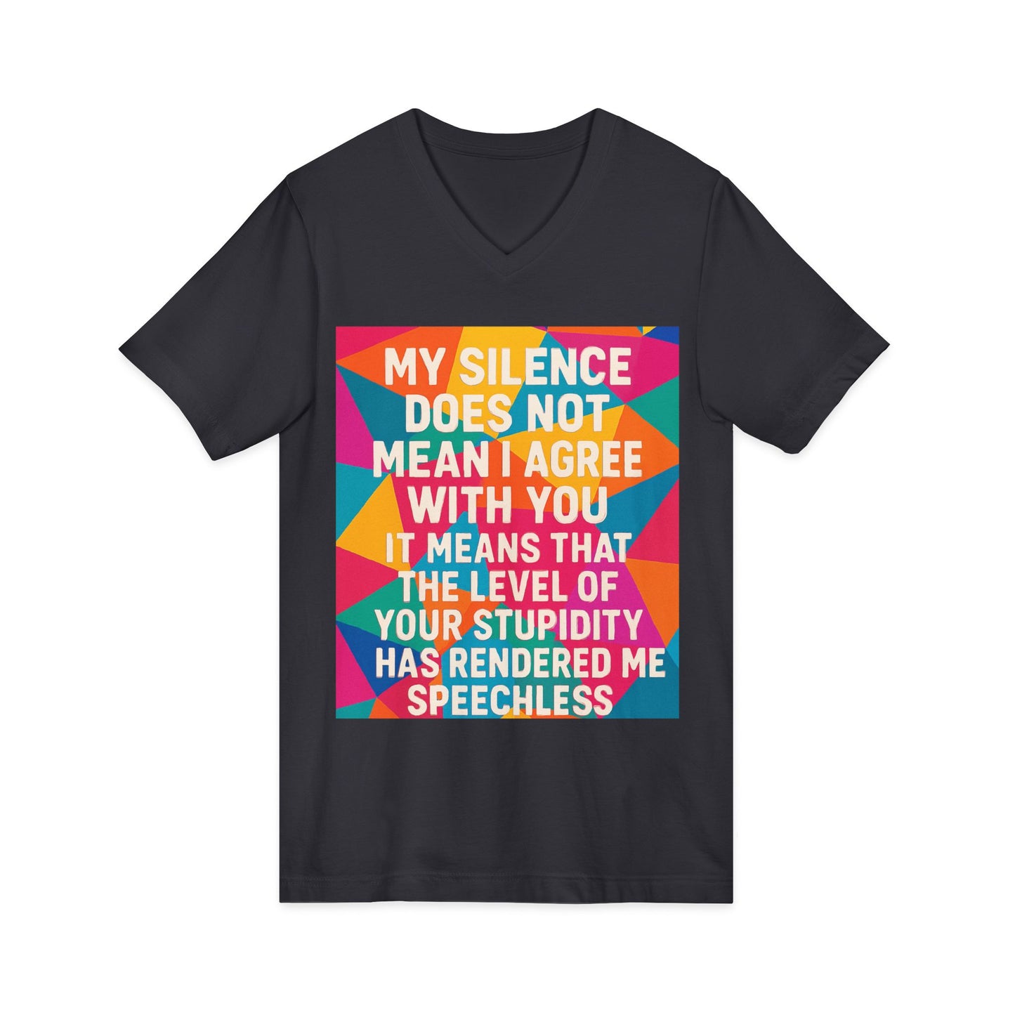 Speechless Unisex Short Sleeve V-Neck Tee