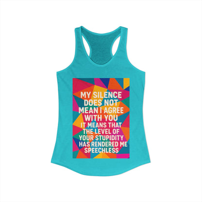 Speechless Women's Racerback Tank