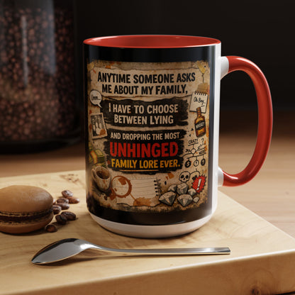 Unhinged Family 2-Tone Coffee Mug
