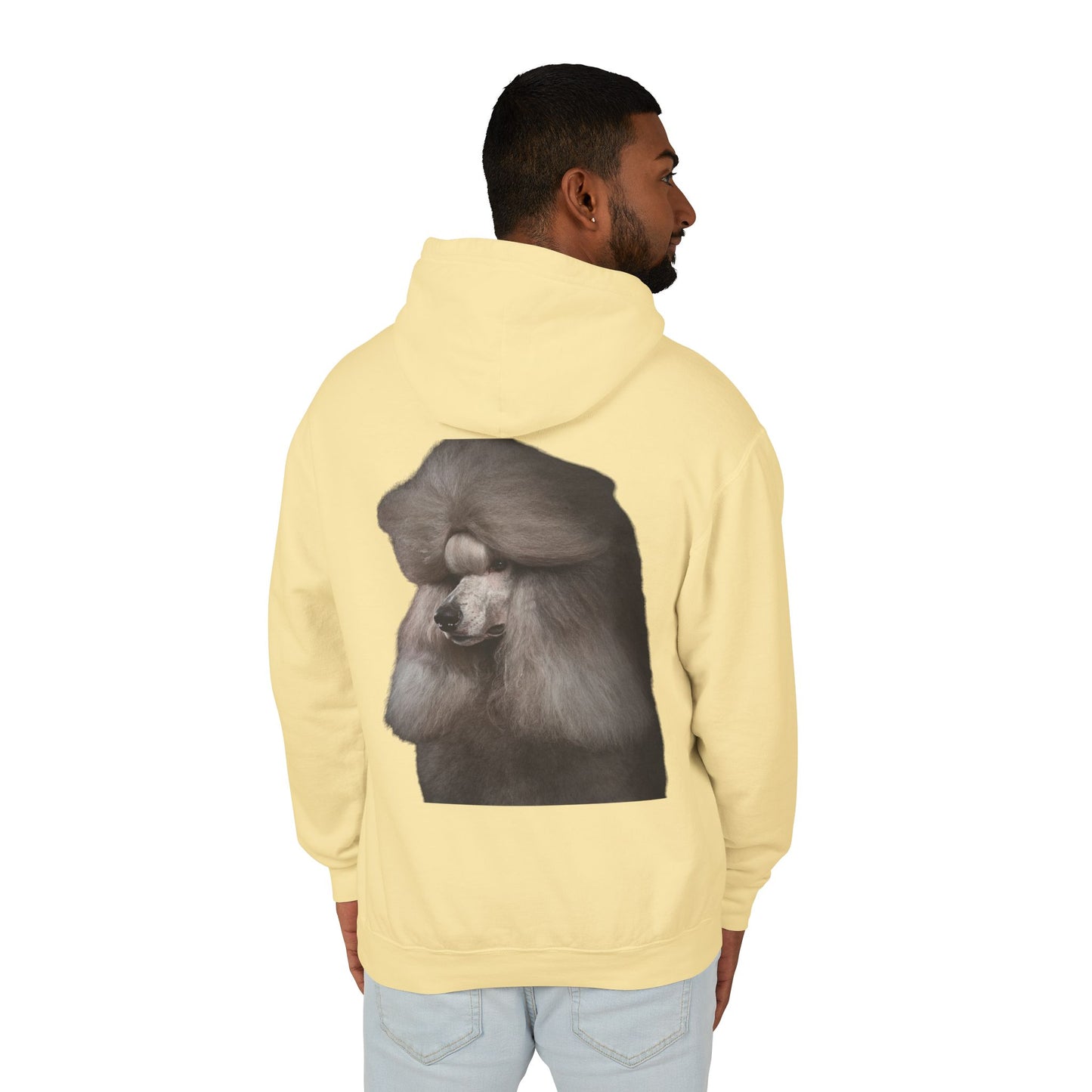 Poodle Head Unisex Lightweight Hoodie