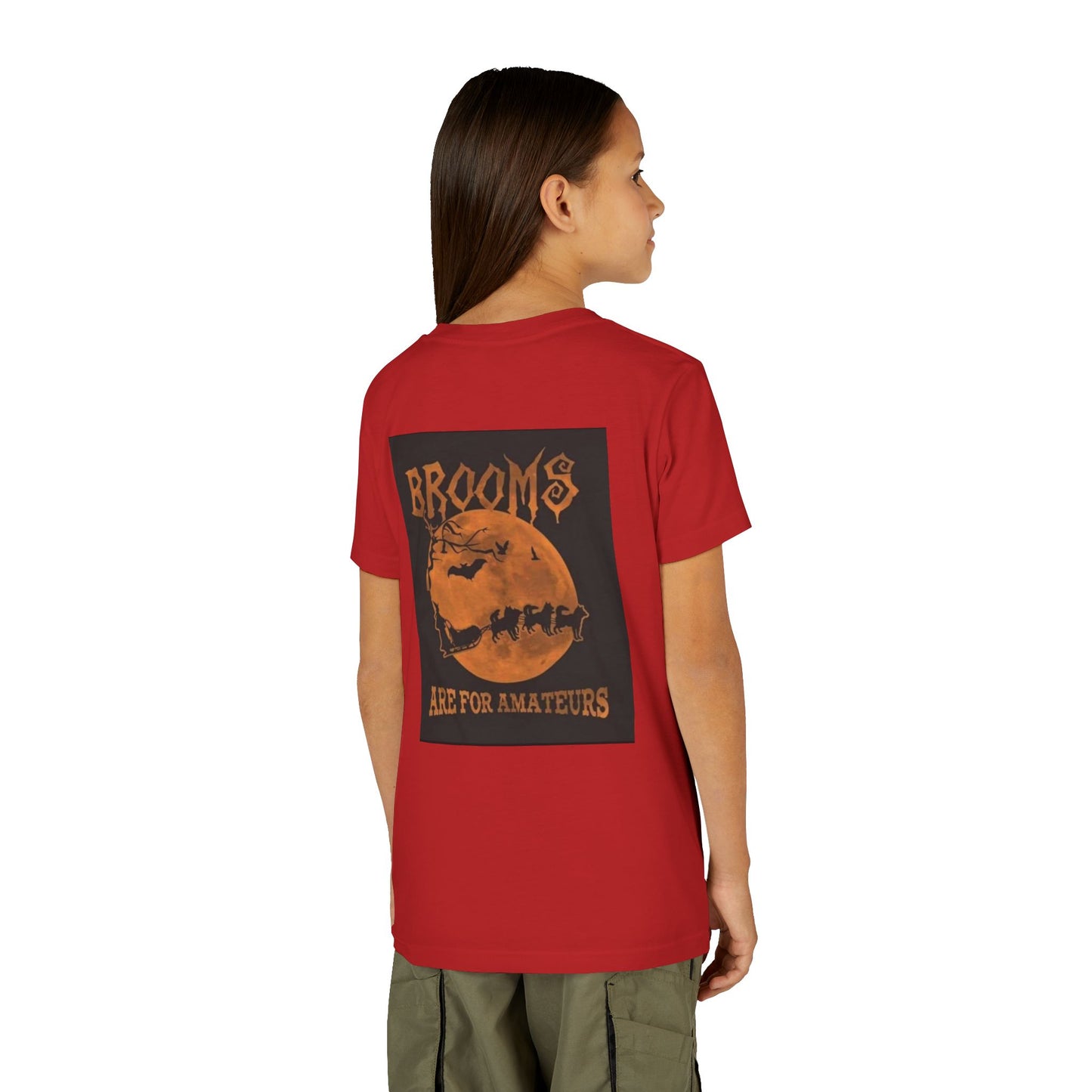 Brooms Are For Amateurs Youth Unisex Short Sleeve Crewneck Tee