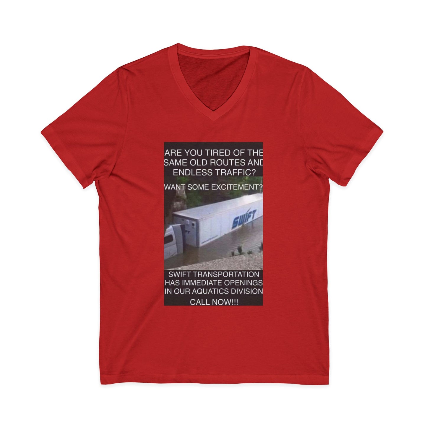 Swift Aquatics Unisex Short Sleeve V-Neck Tee