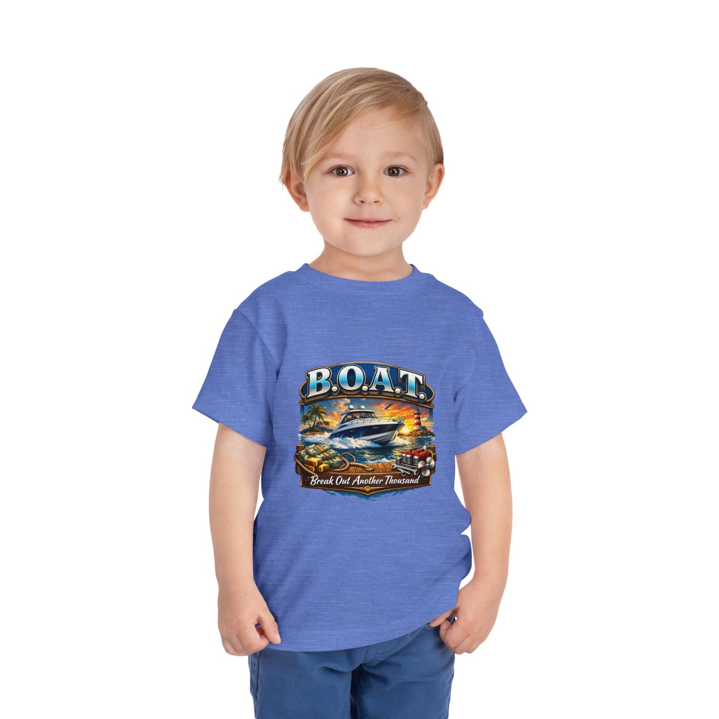 B.O.A.T. Toddler Unisex Short Sleeve Crewneck Tee