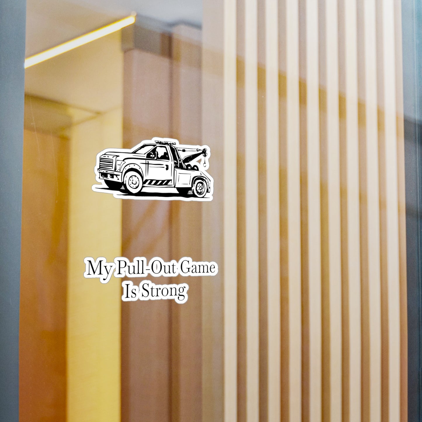 Pull Out Wheel Lift Tow Truck Vinyl Decal