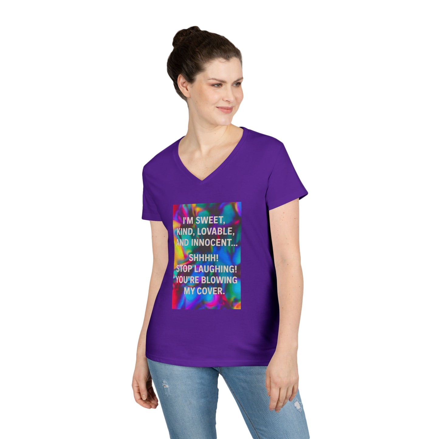 Blowing My Cover Women's V-Neck T-Shirt
