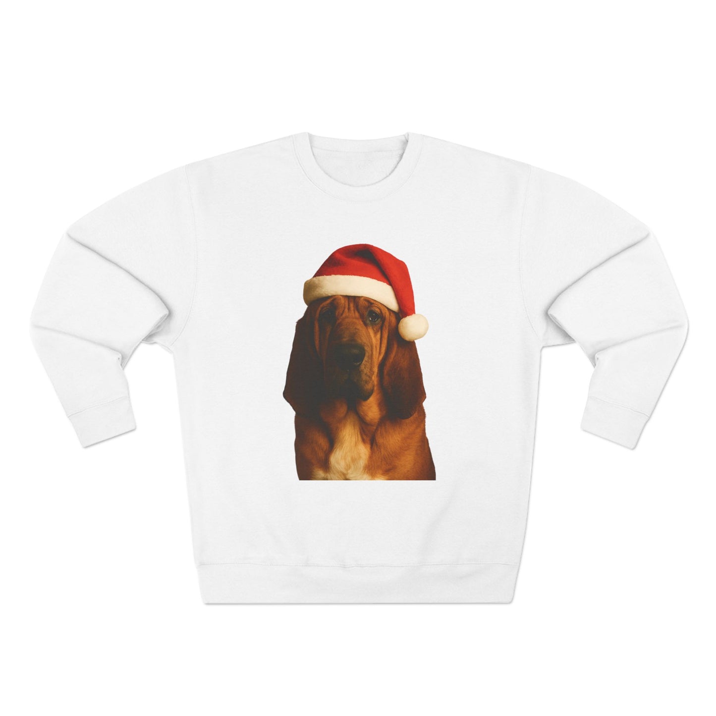 Santa Paws Bloodhound Unisex Crewneck Sweatshirt