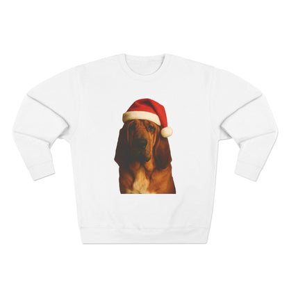 Santa Paws Bloodhound Unisex Crewneck Sweatshirt