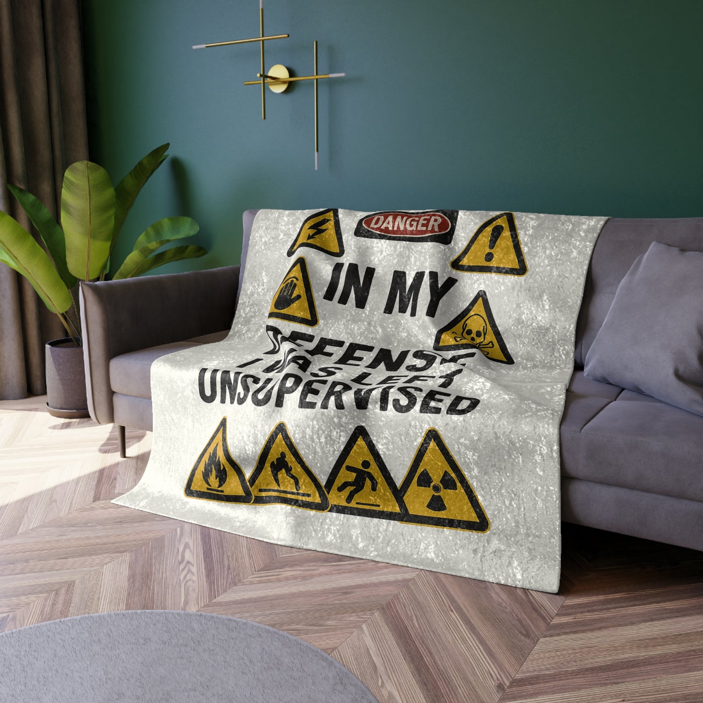 Unsupervised Crushed Velvet Blanket