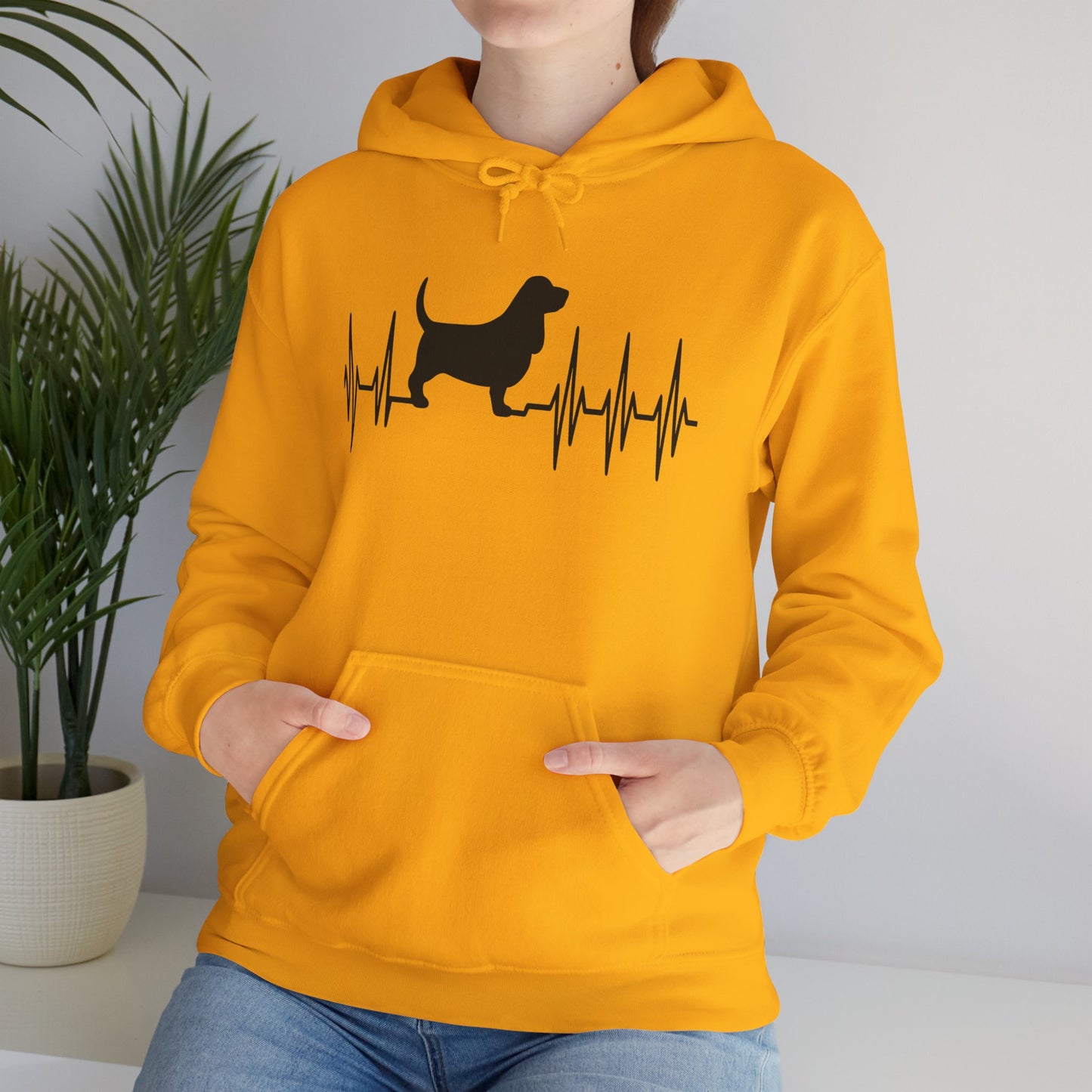 My Heart Beats For Bassets Unisex Hoodie