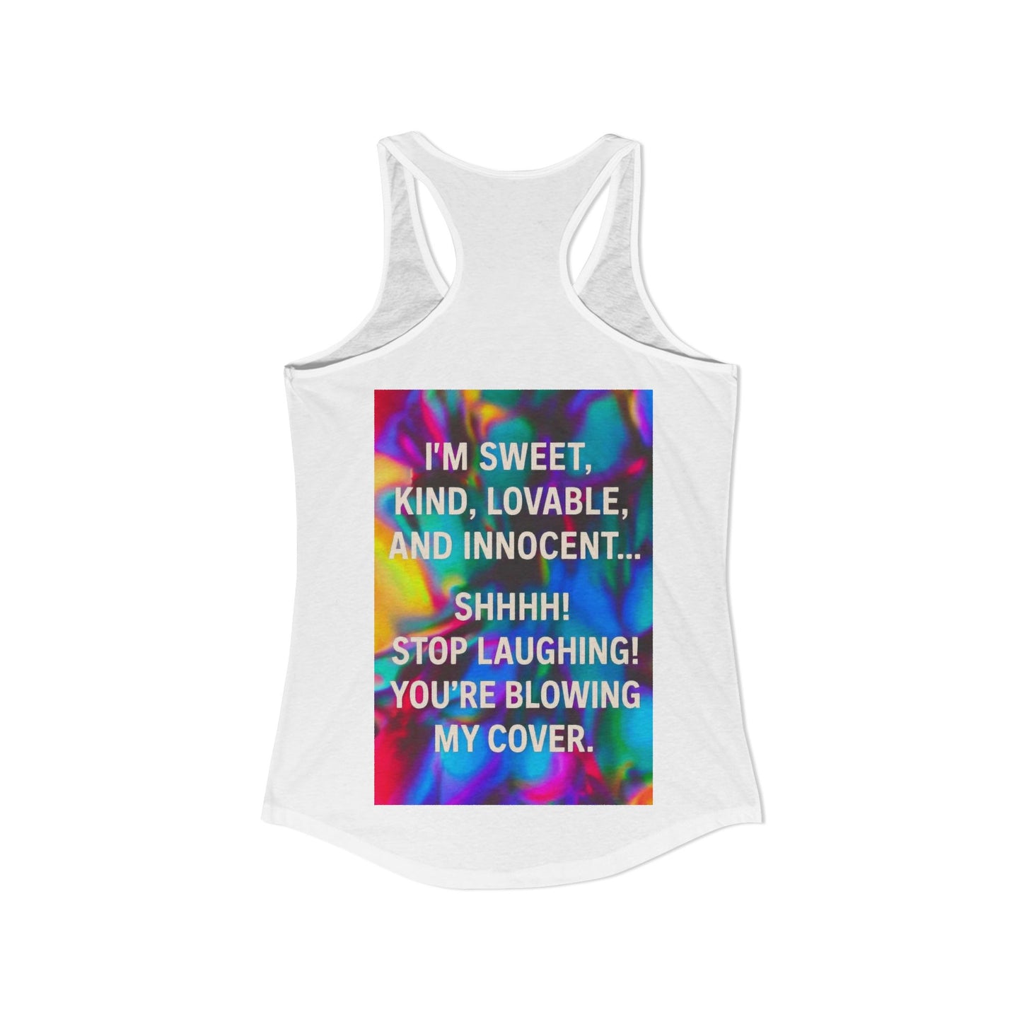 Blowing My Cover Women's Racerback Tank