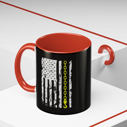 Thin Yellow Line 2-Tone Coffee Mug