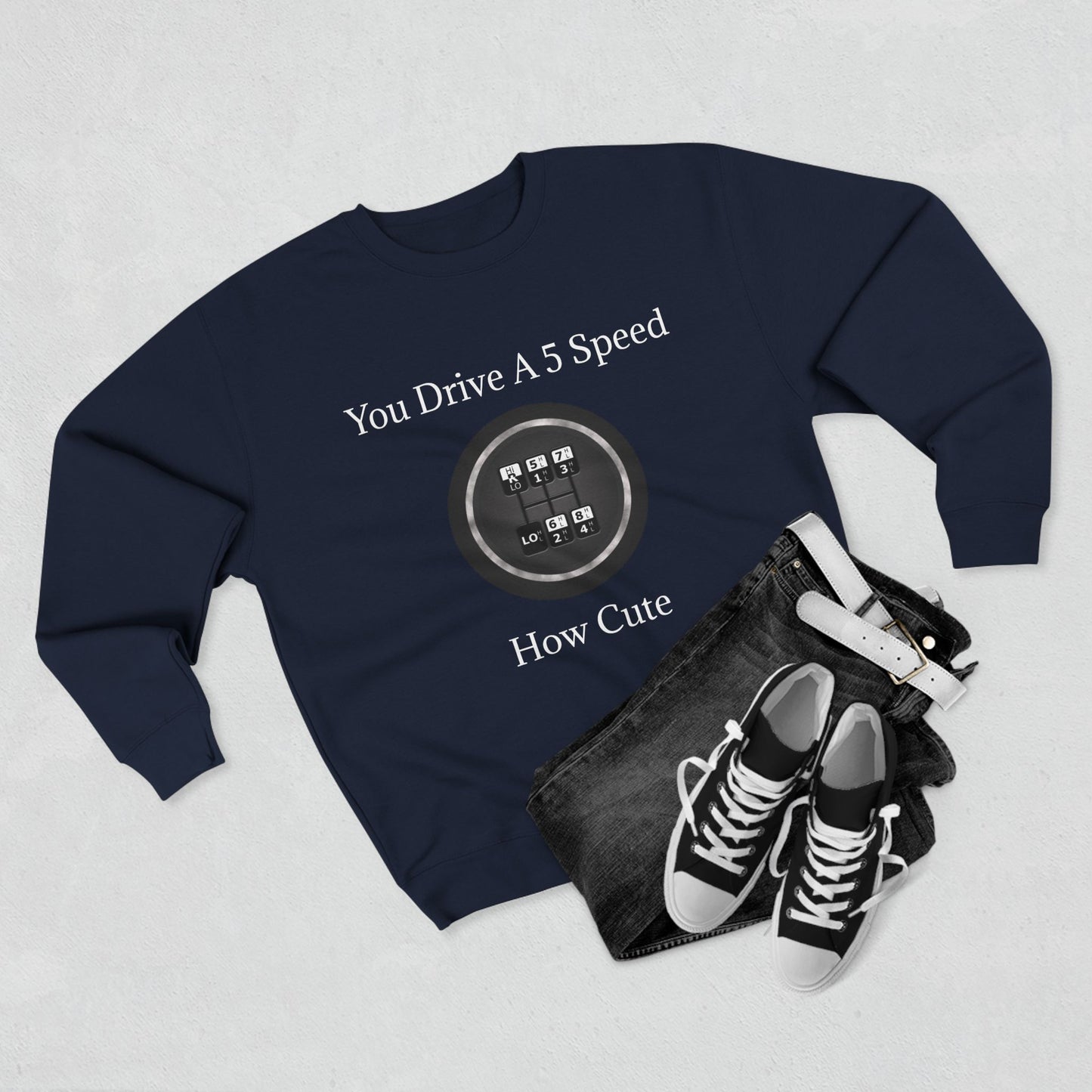 5 Speed How Cute Unisex Crewneck Sweatshirt