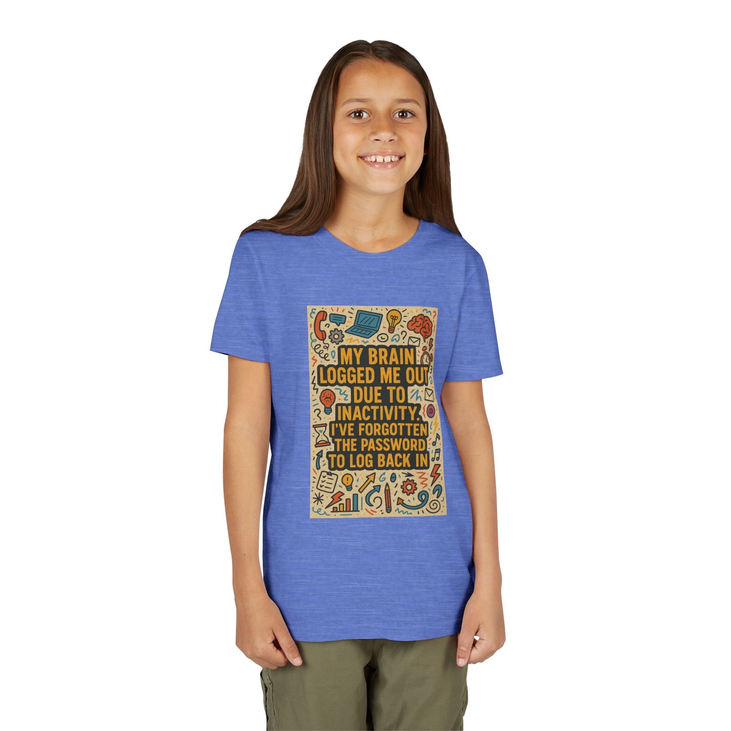 Logged Out Youth Unisex Short Sleeve Crewneck Tee