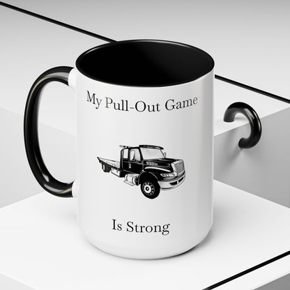 Pull Out Flatbed Tow Truck 2-Tone Coffee Mug