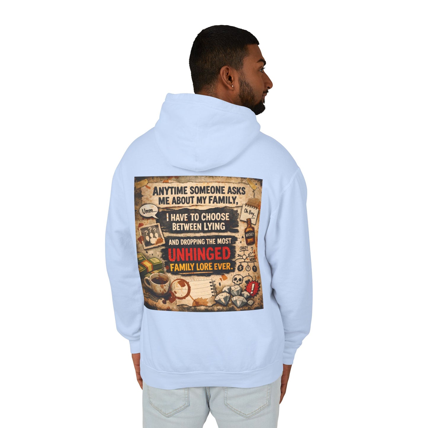 Unhinged Family Unisex Lightweight Hoodie