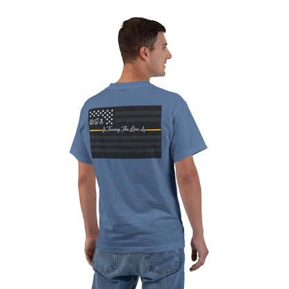 Thin Yellow Line Men's Short-Sleeve Crewneck Tee