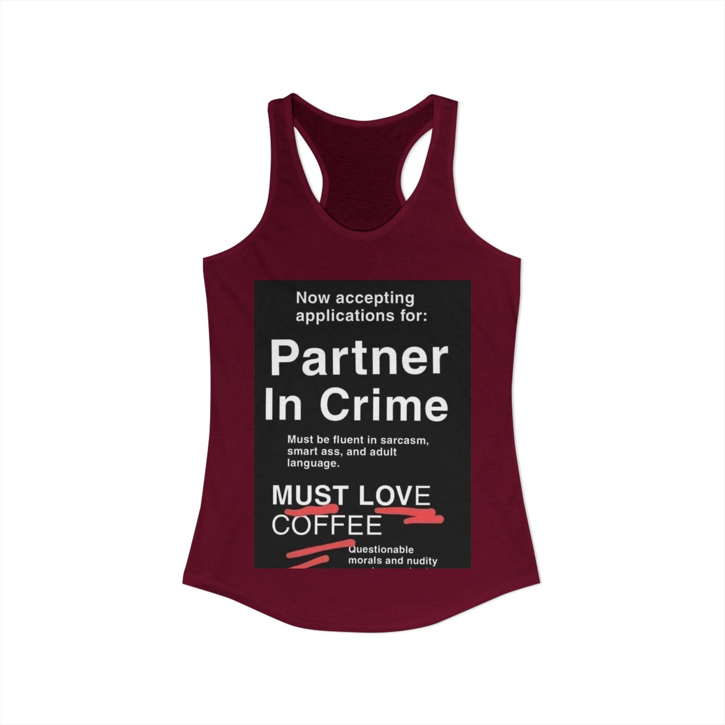 Partner In Crime Women's Racerback Tank