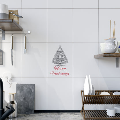 Happy Howl-idays Ceramic Photo Tile