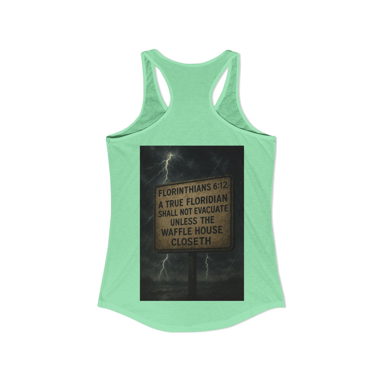 Florinthians 6:12 Women's Racerback Tank