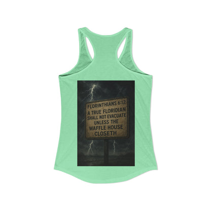 Florinthians 6:12 Women's Racerback Tank