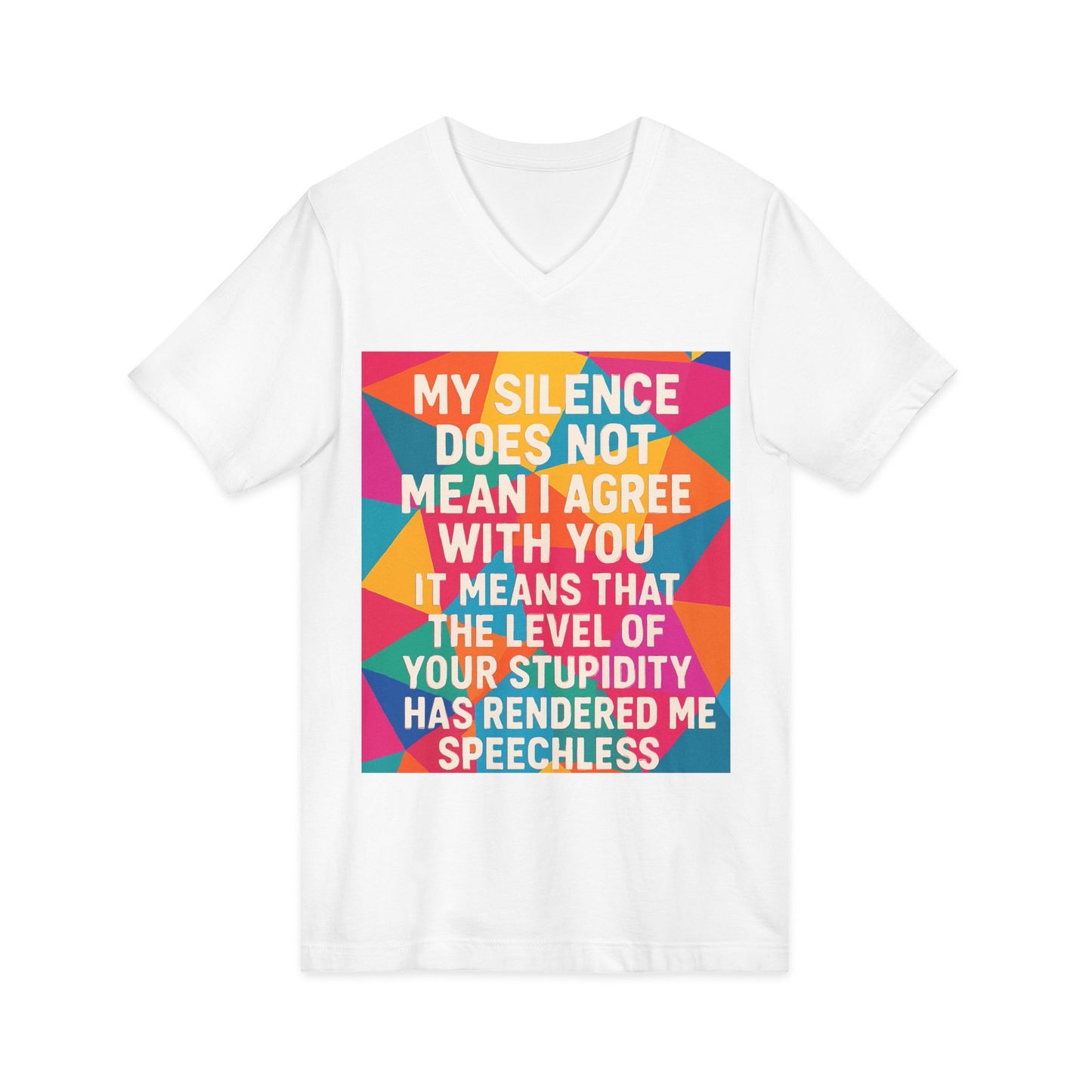 Speechless Unisex Short Sleeve V-Neck Tee