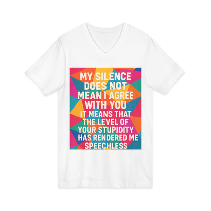 Speechless Unisex Short Sleeve V-Neck Tee