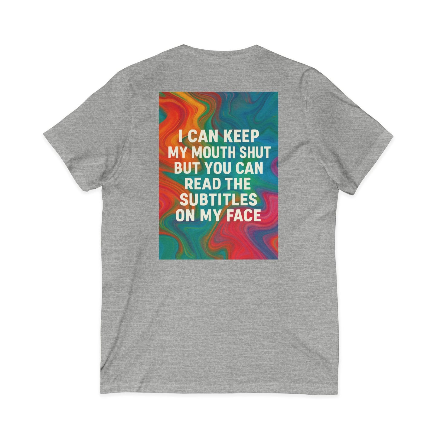 Subtitles Unisex Short Sleeve V-Neck Tee