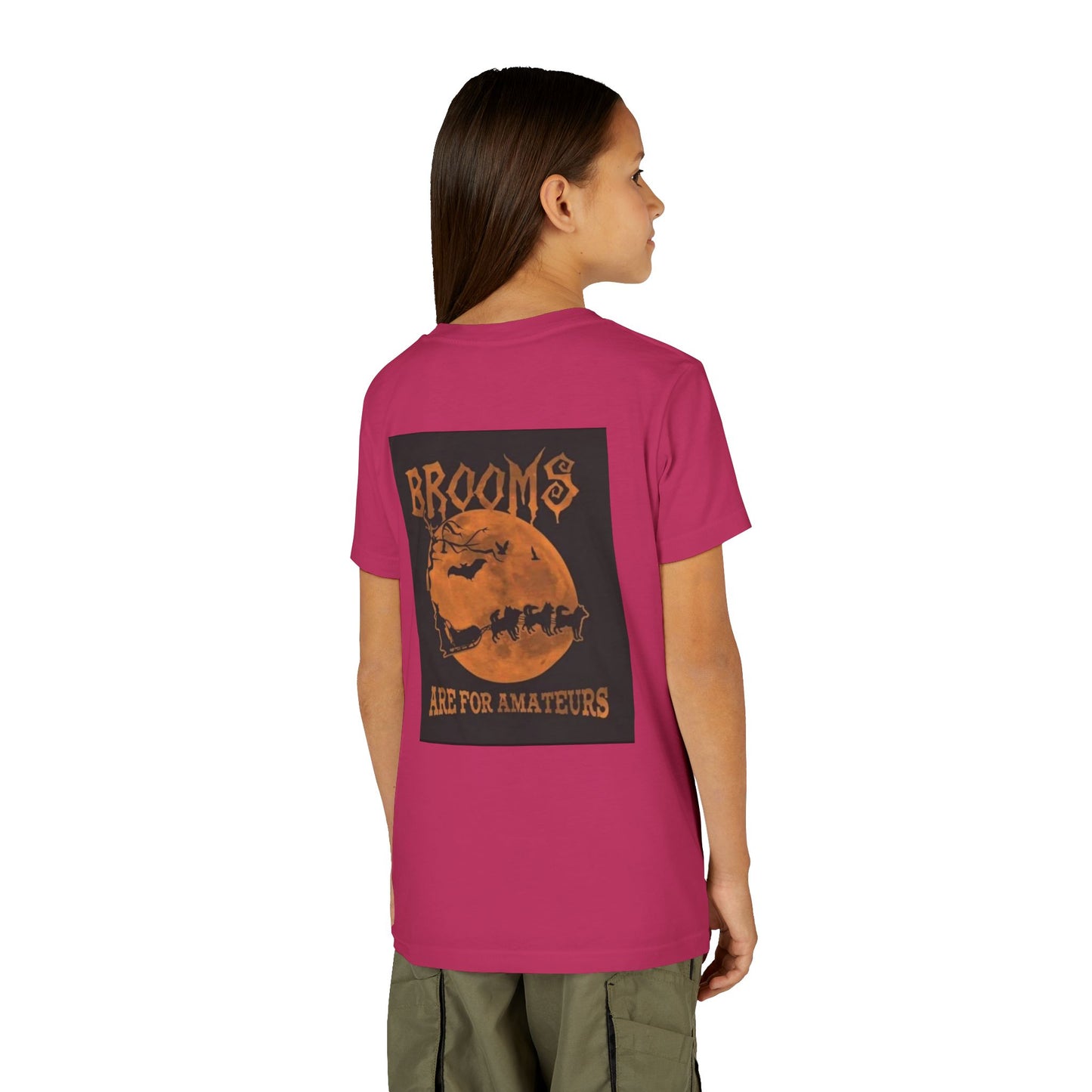 Brooms Are For Amateurs Youth Unisex Short Sleeve Crewneck Tee